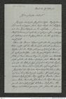Nachlass Franz Steindachner, Brief von Gustav Schneider (senior) an Franz Steindachner (27.02.1878), Inv.Nr. 461.12, Seite 1